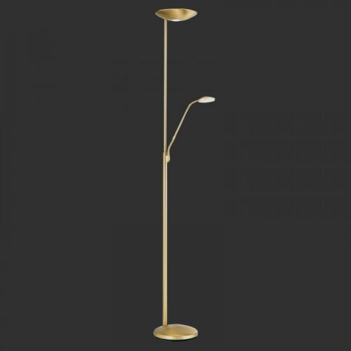 Stropné LED svietidlo Cobra lampa čítanie mosadz