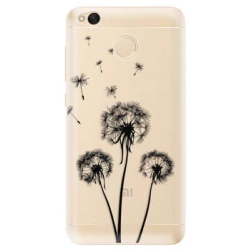 Odolné silikónové puzdro iSaprio - Three Dandelions - black - Xiaomi Redmi 4X