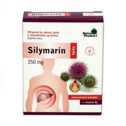 Silymarín forte 250 mg + vitamín D 40 tbl.