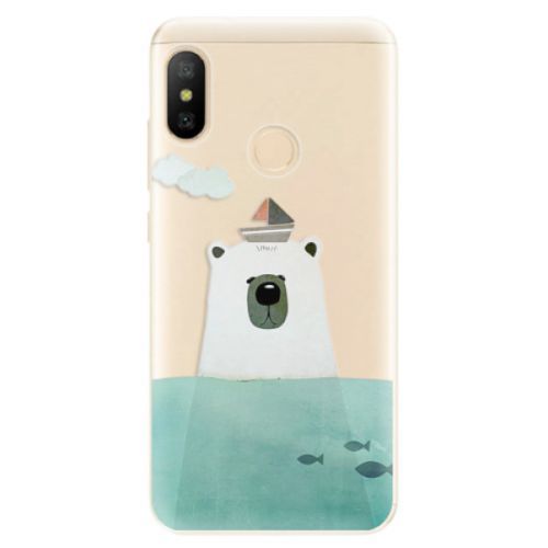 Odolné silikónové puzdro iSaprio - Bear With Boat - Xiaomi Mi A2 Lite
