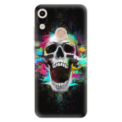 Odolné silikónové puzdro iSaprio - Skull in Colors - Huawei Honor 8A