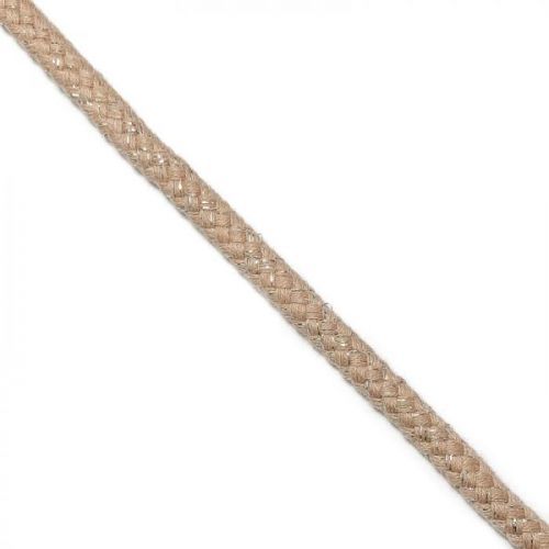 Lurexová šnúra 10 mm beige