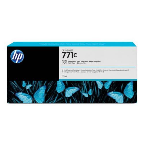 HP originál ink B6Y13A, HP 771C, photo black, 775ml, HP Designjet Z6200, Z6600, Z6800