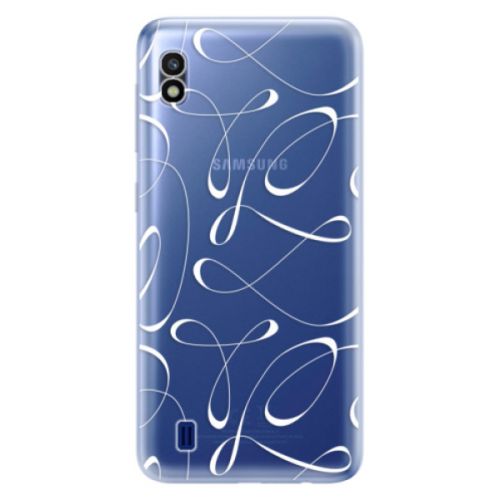 Odolné silikónové puzdro iSaprio - Fancy - white - Samsung Galaxy A10
