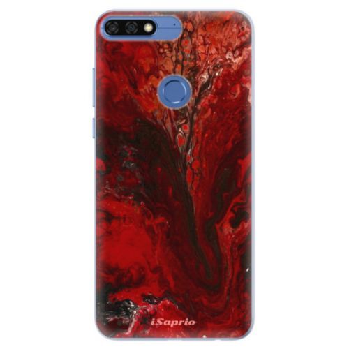 Silikónové puzdro iSaprio - RedMarble 17 - Huawei Honor 7C