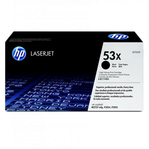 HP originál toner Q7553X, black, 7000str., HP 53X, HP LaserJet P2010, P2015
