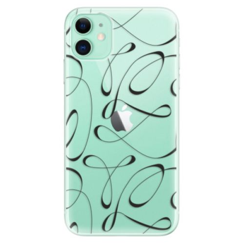 Odolné silikónové puzdro iSaprio - Fancy - black - iPhone 11