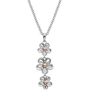 Hot Diamonds Strieborný kvetinový náhrdelník Forget me not DP748