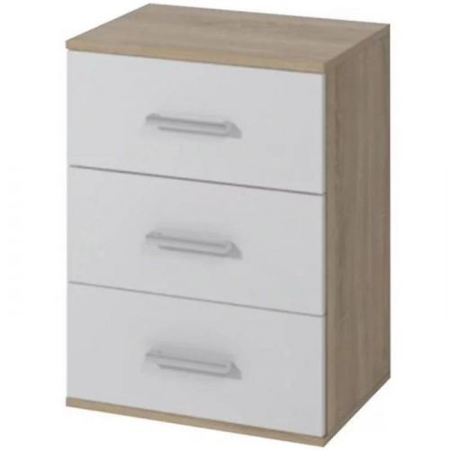 Nočný stolík Goda III 3s sonoma/biela