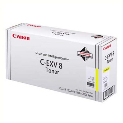 Canon originál toner CEXV8, yellow, 25000str., 7626A002, Canon iR-C, CLC-3200, 2620N