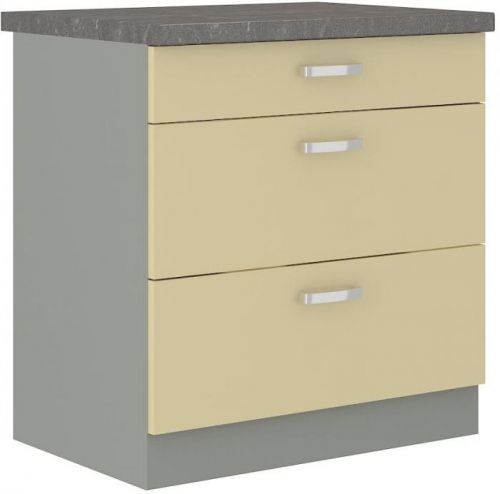 Skrinka do kuchyne Karmen 80d 3s bb krémová