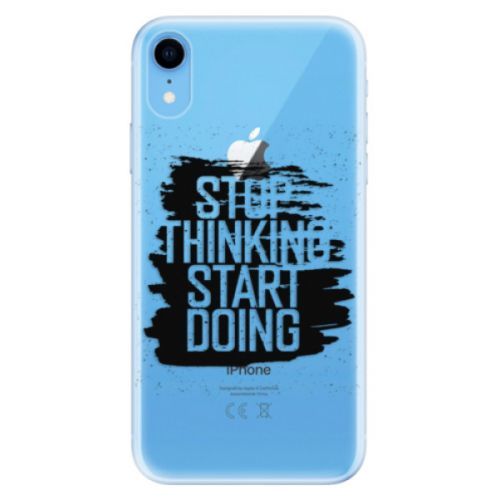 Odolné silikónové puzdro iSaprio - Start Doing - black - iPhone XR