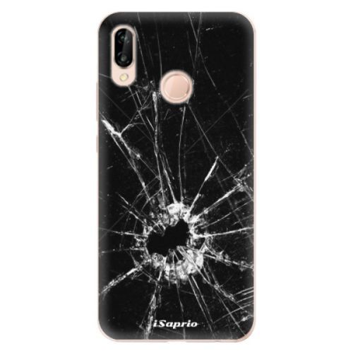 Odolné silikónové puzdro iSaprio - Broken Glass 10 - Huawei P20 Lite