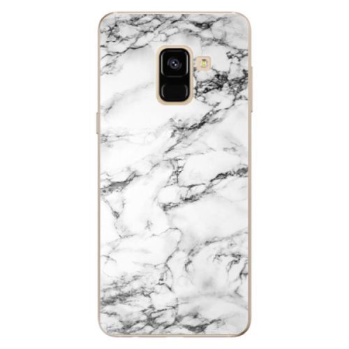 Odolné silikónové puzdro iSaprio - White Marble 01 - Samsung Galaxy A8 2018
