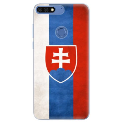 Silikónové puzdro iSaprio - Slovakia Flag - Huawei Honor 7C