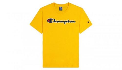 Champion Script Logo T-Shirt žlté 214194_S20_YS022