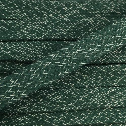 Bavlnená šnúra plochá 20 mm Melir green
