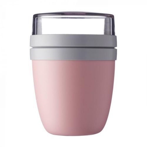 Ružový desiatový box na jogurt Rosti Mepal Ellipse