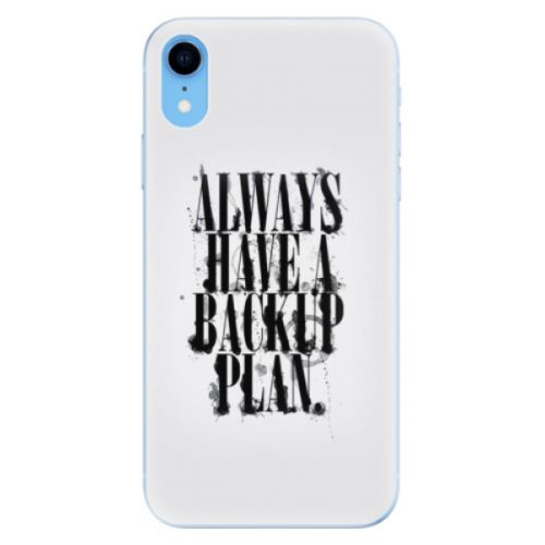 Odolné silikónové puzdro iSaprio - Backup Plan - iPhone XR