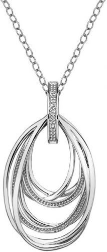 Hot Diamonds Strieborný náhrdelník s diamantom Chandelier Vintage DP651 (retiazka, prívesok)