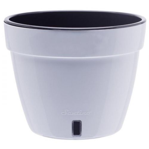 Kvetináč Asti 12l čiernobiela
