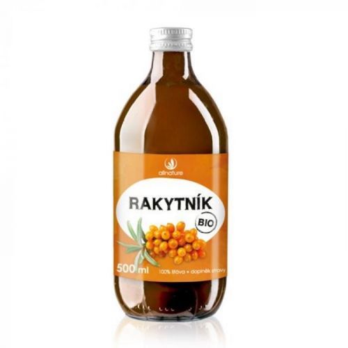 ALLNATURE Rakytníková šťava 100% BIO 500 ml
