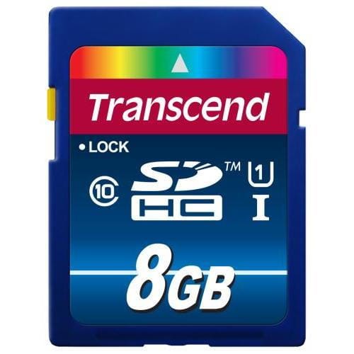 Transcend 8GB SDHC (Class 10) UHS-I 300X pamäťová karta, Read: 90MB/s; Write: 25MB/s TS8GSDU1