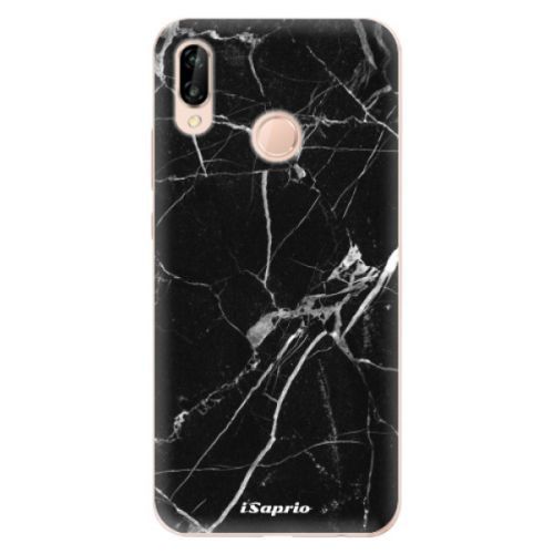 Odolné silikónové puzdro iSaprio - Black Marble 18 - Huawei P20 Lite