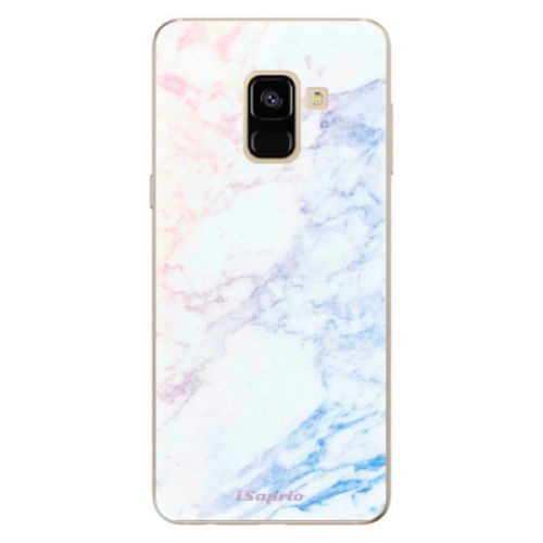 Odolné silikónové puzdro iSaprio - Raibow Marble 10 - Samsung Galaxy A8 2018