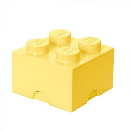 Svetložltý úložný box štvorec LEGO®