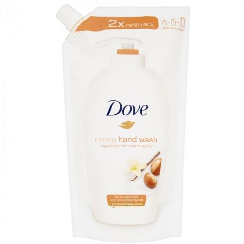 Dove Purely Pampering Shea Butter tekuté mydlo náhradná náplň bambucké maslo a vanilka 500 ml