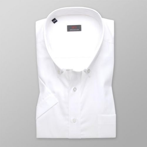 Pánska košele WR Classic s krátkym rukávom v biele farbe (výška 176-182) 5055