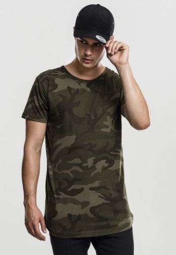 Urban Classics Camo Shaped Long Tee olive camo - L