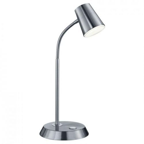 Stolná LED lampa Narcos niklovej farby