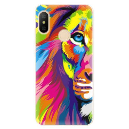 Odolné silikónové puzdro iSaprio - Rainbow Lion - Xiaomi Mi A2 Lite