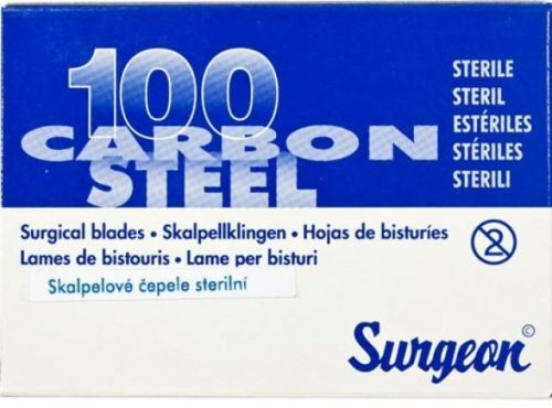 Surgeon skalpelové čepielky č.10 sterilné 100ks