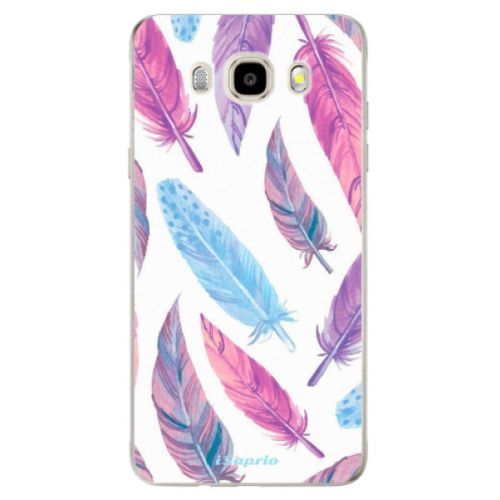 Odolné silikónové puzdro iSaprio - Feather Pattern 10 - Samsung Galaxy J5 2016