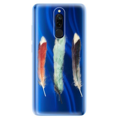 Odolné silikónové puzdro iSaprio - Three Feathers - Xiaomi Redmi 8