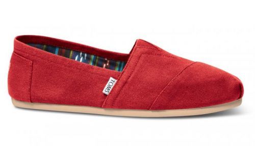 Toms Alpargatas Red Canvas červené 10000867