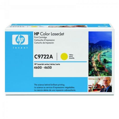 HP originál toner C9722A, yellow, 8000str., HP 641A, HP Color LaserJet 4600, N, DN, DTN, HDN, 4650