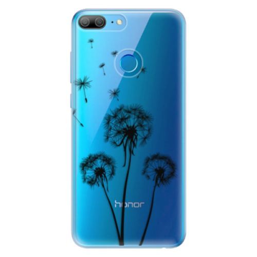 Odolné silikónové puzdro iSaprio - Three Dandelions - black - Huawei Honor 9 Lite