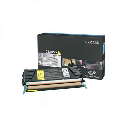Lexmark originál toner C5342YX, yellow, 7000str., Lexmark C534x