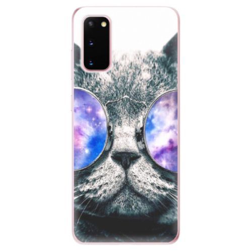 Odolné silikónové puzdro iSaprio - Galaxy Cat - Samsung Galaxy S20