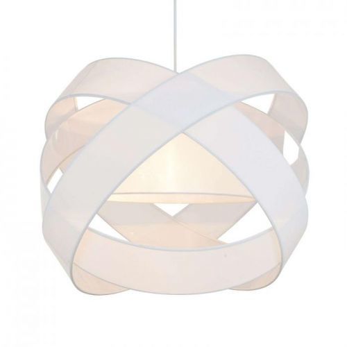 Lindby Simaria látková závesná lampa, biela