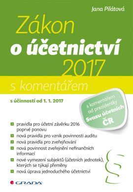 Zákon o účetnictví 2017 - Jana Pilátová