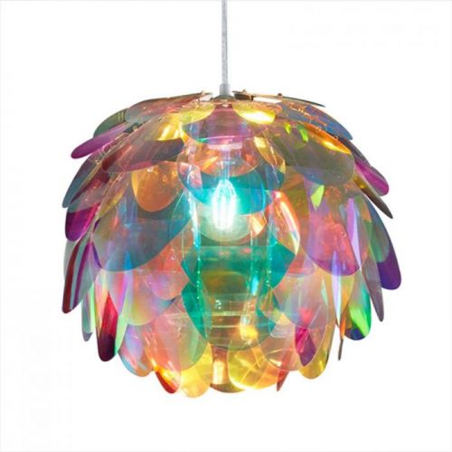 Závesná lampa Clover v dúhových farbách