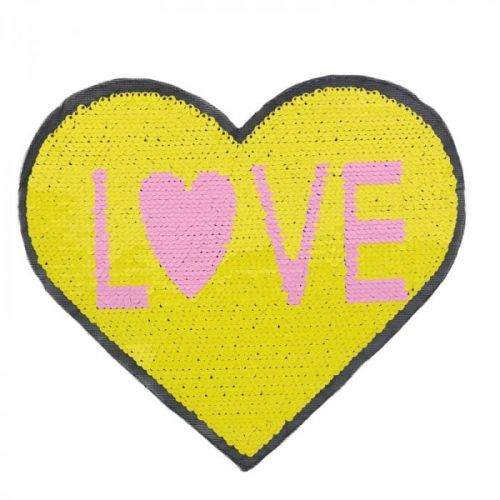 Flitre obojstranné Heart love yellow