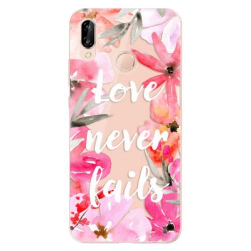 Odolné silikónové puzdro iSaprio - Love Never Fails - Huawei P20 Lite