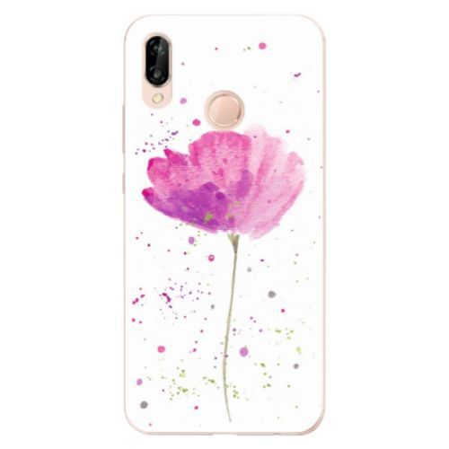 Odolné silikónové puzdro iSaprio - Poppies - Huawei P20 Lite