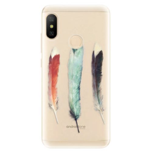 Odolné silikónové puzdro iSaprio - Three Feathers - Xiaomi Mi A2 Lite
